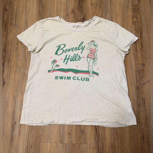 Lucky Brand Tops - Lucky Brand Beverly Hills Swim Club Graphic Tee with Main Character Energy